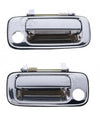 Land Cruiser FJ80 2 x Front Outer Door Handles Chrome Keyhole (1990-1997)
