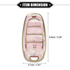 Hyundai Tucson 2020-2022, 5 Button Soft TPU Pink Key Fob Cover