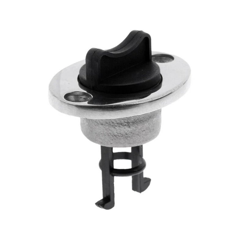 Chrome Boat Bungs with Plastic Coarse Thread Transom Bung