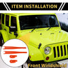Jeep Wrangler JL JLU Front Window Wiper Arm Blades Covers (2018-2023)