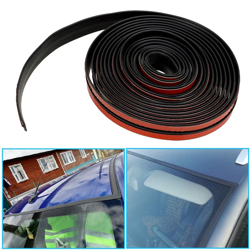 Car 13ft Windshield Seal Strip Rubber Trim Cover (Fits Various Models)