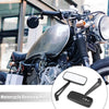 Pair 4.5x1.7 Motorcycle Rearview Mirrors Bar End Side Clear Mirror Black