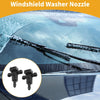 Kia Ceed, Rio Windshield Washer Nozzles  Black (2011-2018)