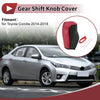 Toyota Corolla 1Pc Gear Shift Knob Cover Red Faux Leather (14-18)