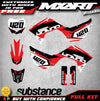 Honda CRF 110 (2019-2021) HOOK STYLE Stickers Custom Graphics Full Kit