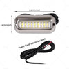 Pontoon Blue 27 LED Stainless Steel Underwater Boat Transom Light