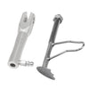 Adjustable Non-Slip Motorcycle Foot Side Stand Support Leg Kickstand Silver
