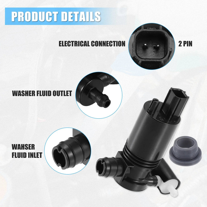 Chrysler PT Cruiser Car Windshield Washer Motor Pump (2001 - 2010)