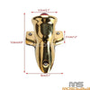 Harley Cafe Racer Bobber Chopper Brass LED Tail Light