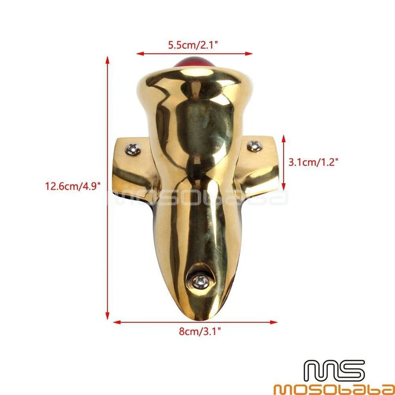 Harley Cafe Racer Bobber Chopper Brass LED Tail Light