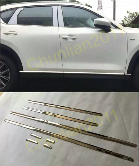 Mazda CX-5 (2017-2021) 8pcs Steel Side Door Molding Cover Trim