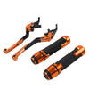 Suzuki GSXR1000 Orange Extendable Brake Clutch Levers Grip Set (2001-2023)