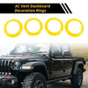 Jeep Wrangler JK JKU AC Vent Dashboard Decoration Rings (2011-2017)