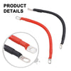 12V Battery Joiner 19CM 100A Cable Terminal O Ring Positive/Negative
