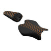 Yamaha YZF R6 Black Orange Driver & Passenger Seats (2017-2022)