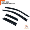 Ford Ranger Black Weather Shield Visor Sun Rain Guard (2022-2024)