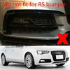 Audi A5 S-line S5 2 x Black Front Bumper Fog Light Grill Covers (2013-2016)