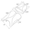 Suzuki GSXR600 GSXR750 Black Orange Rider & Passenger Seat (2006-2007)