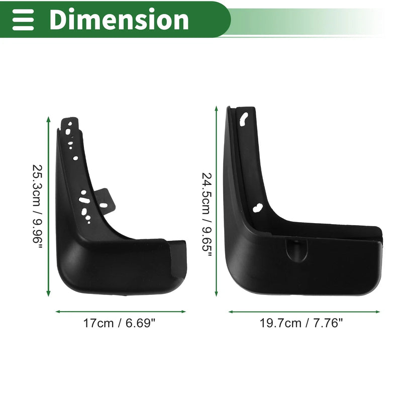 Kia K4 Saloon (2014-2019) W / Mount Accessories Mud Flaps Splash Guards