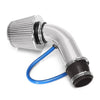 Car Silver Cold Air Intake Filter Induction Pipe