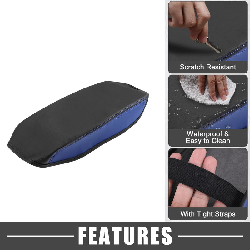 Toyota RAV4 2013-2018 Black Blue Armrest Cover