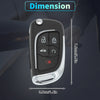 Chevrolet Camaro Equinox Keyless Key Fob Shell Case (2010-2019)