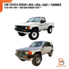 Toyota Hilux LN65 LN56 LN60 4pc Weatherstrip Door Belt (1984-1988)