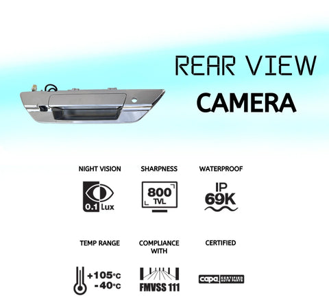 Toyota Hilux SR SR5 Chrome Tailgate Handle with Camera (2015-2020)
