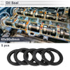 Oil Seal 65x90x8mm Nitrile Rubber Black 5 Pcs