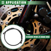 Motorcycle 90cm Braided Hydraulic Brake Line Oil Hose Black Green 1 Set