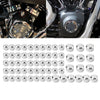 Harley Twin Cam Softail Chrome Engine Topper Screw Bolt Cap Kit (2000-06)