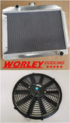 Datsun 180B 3 Row Aluminum Radiator + Fan (1971-1976)
