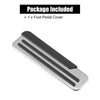 Nissan Infiniti Silver Tone Foot Pedal Covers Non-Slip No Drill Metal