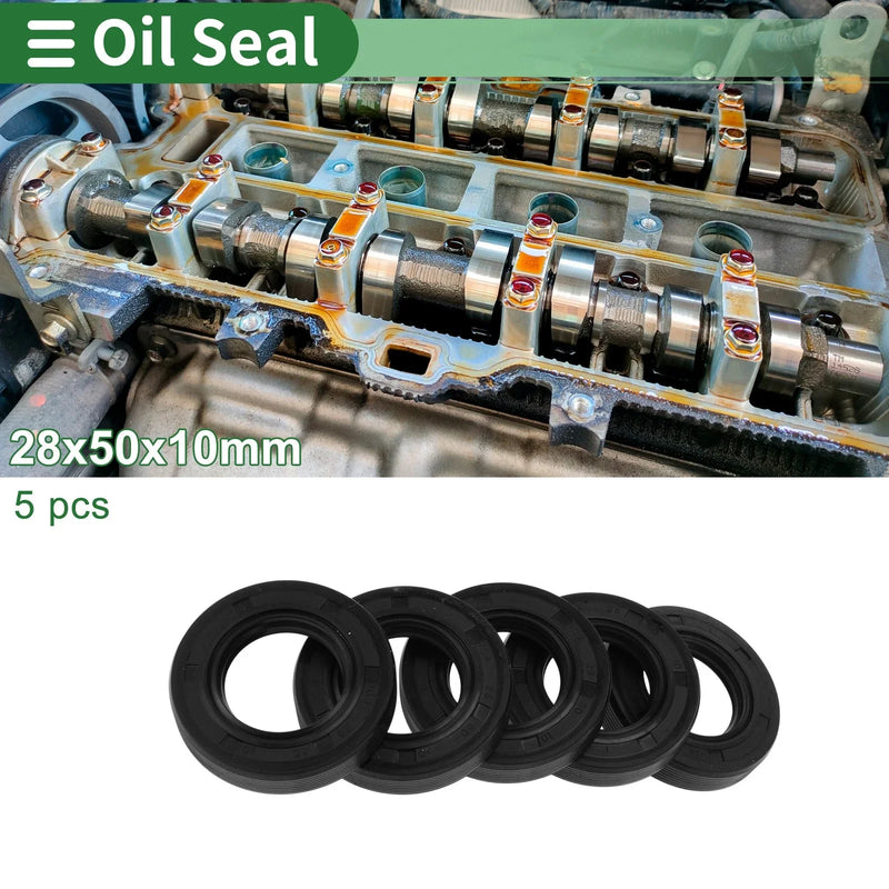 Oil Seal 28x50x10mm NBR Rubber Black