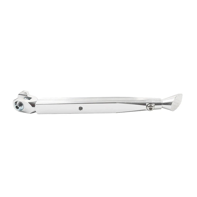 Motorcycle Universal CNC Silver Adjustable Kickstand Foot