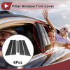 KIA Cadenza 2014-2016 Black Carbon Fiber Door Pillar Window Trim