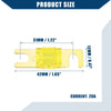 Car Motorcycle Gold Tone Yellow 10 Pcs 20A Mini ANL Fuses