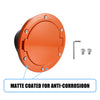 Jeep Wrangler Orange Aluminum Alloy ABS Gas Fuel Tank Cap Cover (2007-2017)