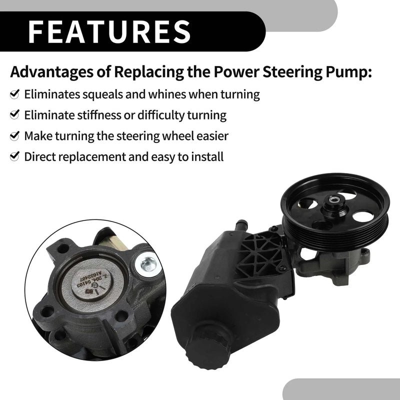Dodge Ram 1500 Power Steering Pump with Reservoir (2002-2007)