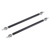Honda 8" Black Adjustable Front Bumper Lip Splitter Strut Rods
