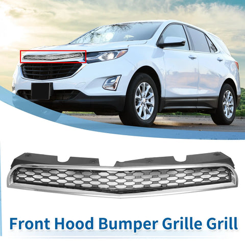 Chevrolet Equinox (2010 - 2015) Chrome Silver Front Upper Bumper Grille