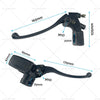 Bike 1" 25mm Pair Motorcycle Hydraulic Brake Clutch Master Cylinder Lever