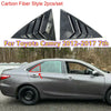 Toyota Camry 7th Carbon Fiber Window Louver Shutter Cover 2x (2012–2017)