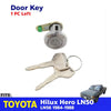 Cylinder Door Lock Safety Key LH Fits Toyota Hilux LN50 LN56 Pickup 1984-88 D08