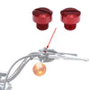 Motorcycle 2 x M10x1.25 Motorcycle Left Side Mirror Hole Plugs Screws Red