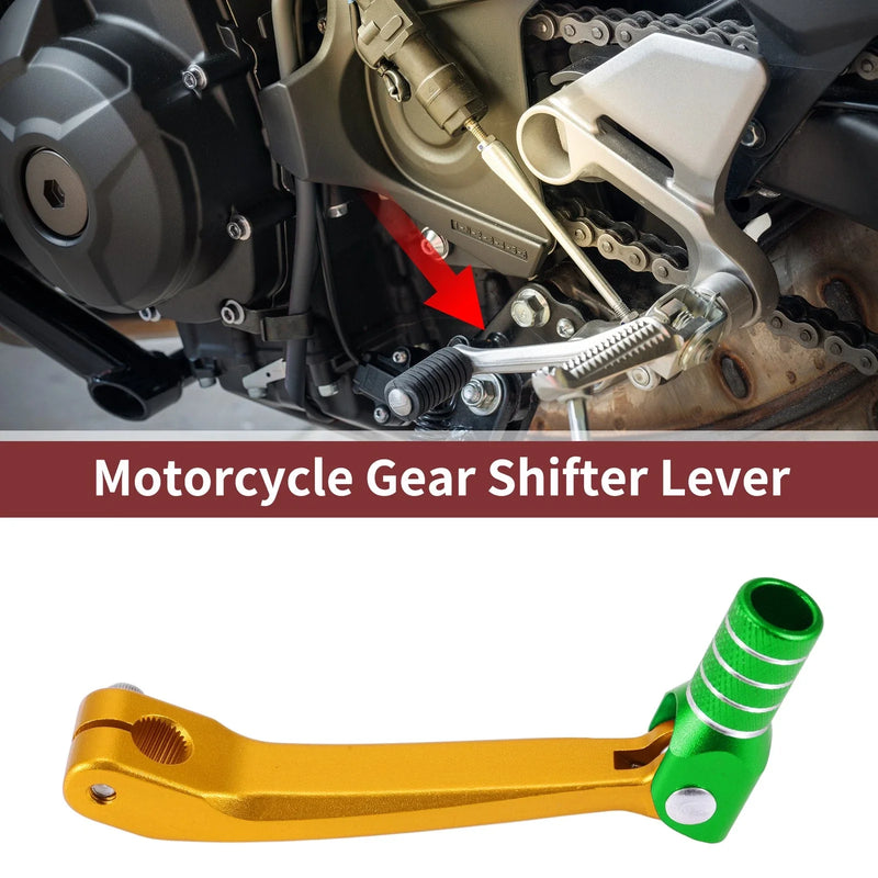 Honda CRF150F - Gold Green Silver Tone Gear Shift Lever (2003-2023)
