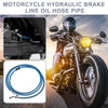 Motorcycle Stainless Steel Blue Hydraulic Brake Line / 74.8" 10mm