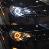2 x 90MM COB Angel Eyes Halo Rings LED DRL White Headlight Lights