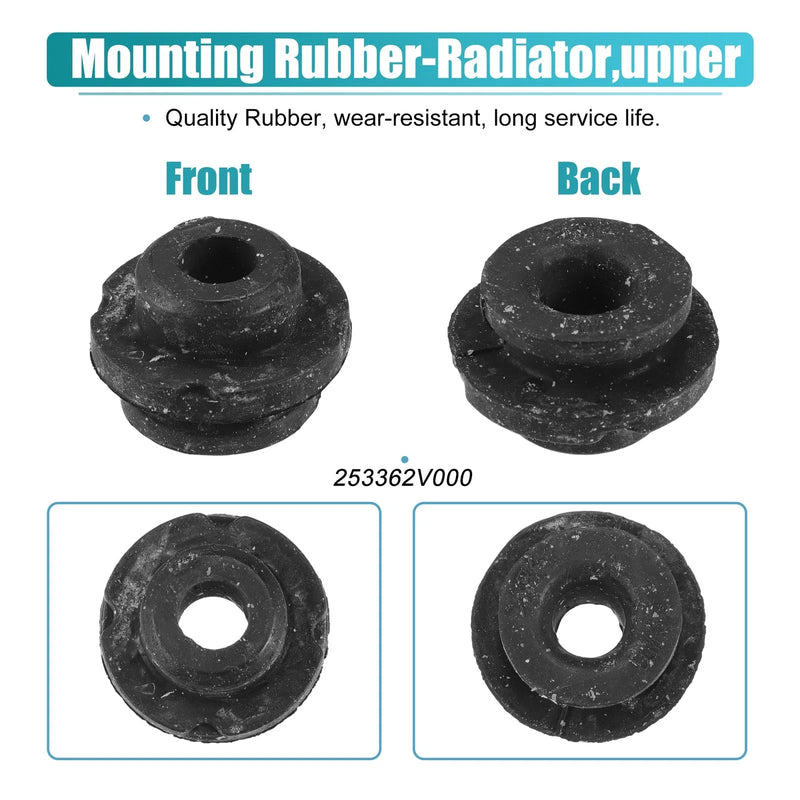 Hyundai Accent 2 x Rubber Car Lower Radiator Mount Insulators (2012-2017)