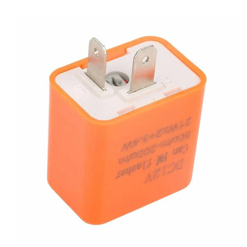 Motorcycle 2 x Pin Adjustable LED Flasher Relay Turn Signal Light